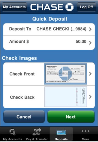 chase mobile deposit limit business